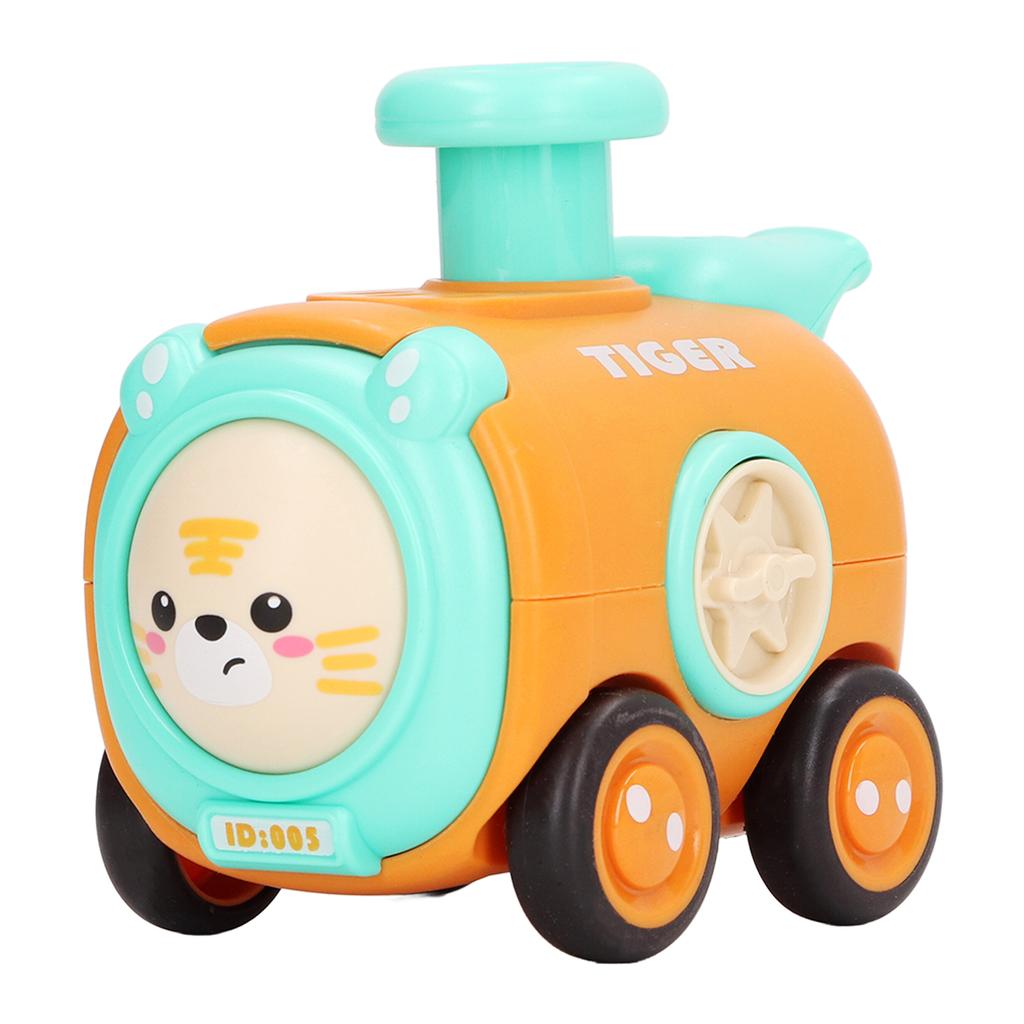Press Pull Back Car Cartoon Pull Back Vehicle Train Toy with Whistle for Children Boys Toddlers
