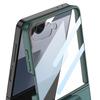 Samsung Z Flip7 Ultra-Thin PU Leather Folding Case with Ring Buckle