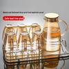 Handun Tempered Glass Drinking Cup Set with Draining Rack