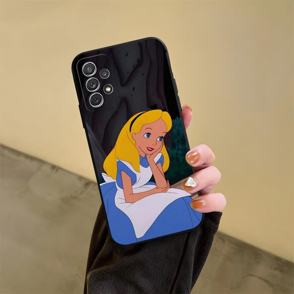 Alice in Wonderland Phone Case for Samsung Galaxy S23 S24 S20 S21 S22 Ultra Fe Plus M54 A34 A54 A24 A52 A53 Coque