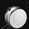 201 Stainless Steel Circular Lunch Box 800~1100ml Single-layer Office Worker Rice Boxes Students Canteen Cover Sealed Meal Box
