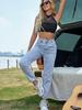 Women's High-Waist Straight-Leg Fashionable Skinny Jeans