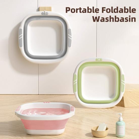 Fußbecken mit großer Kapazität Faltbares Design Tragbare Fußbadewanne Becken Erweiterbar Einfache Aufbewahrung Fußbadebecken