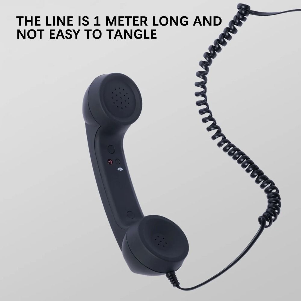 Wired Receiver Retro Telephone Handset Type-C/3.5mm Mobile Phone Handset  For Mobile Phones