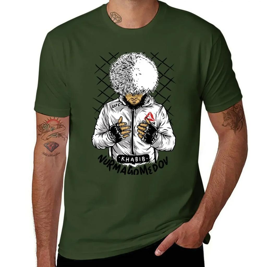 Khabib The  Nurmagomedov TShirt Graphic T Shirt Vintage Cute Tops T Shirt for Men 2025 New Model