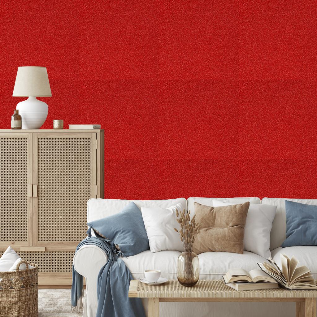 Glitter Red Wallpaper, Red Center for Living Room and Bedroom 50x1000