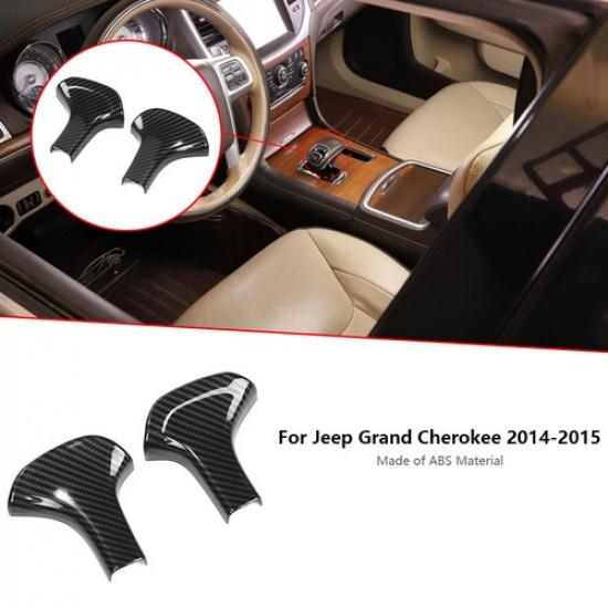 Carbon Fiber Gear Shift Head Cover Trim Decor for Jeep Grand Cherokee 2014-2015