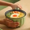 2.0L Electric Cooking Multifunctional 600W Portable Long Handle Hot Pot Noodle Cooker for Dormitory Travel Home