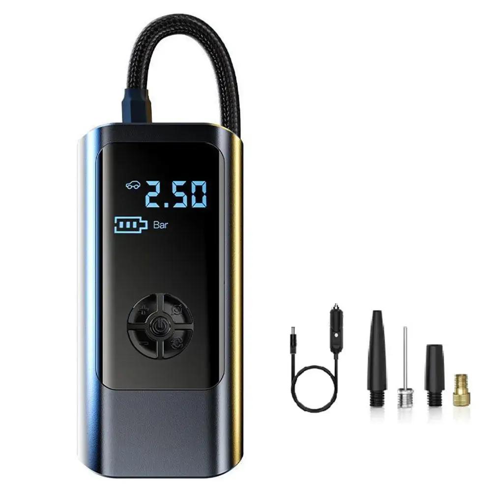

Portable Car Air Pump Car Air Compressor Tire Inflator Pump For Car Motorcycles Bicycle Electric Tire Inflator With LCD Dig E0X5