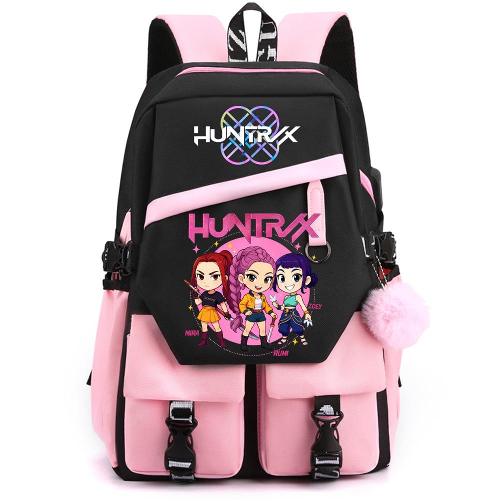 Cartoon K-pop Demon Hunters Printed Large Capacity Backpack for Teenger Student Girl Boy Back To School Bookbag Women Waterproof Travel Bag Kid Gift