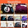 Luxurious Tiktok Pattern Duvet Cover Set With Pillowcase For Comfortable Sleep