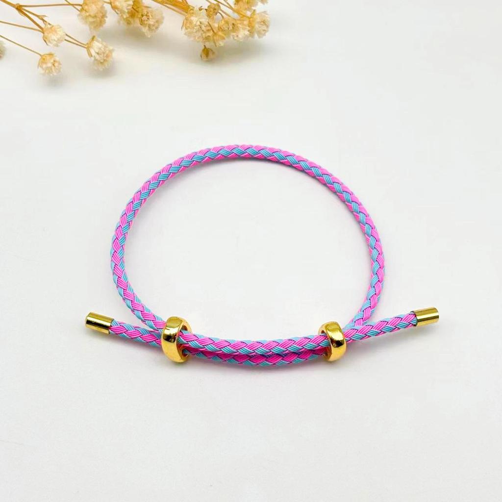 DIY Verstellbares Perlenarmband aus Stahldraht mit 8-Figur-Schnalle