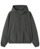 Openyard(Oy) Crinkle Check Patch Jacket - Charcoal