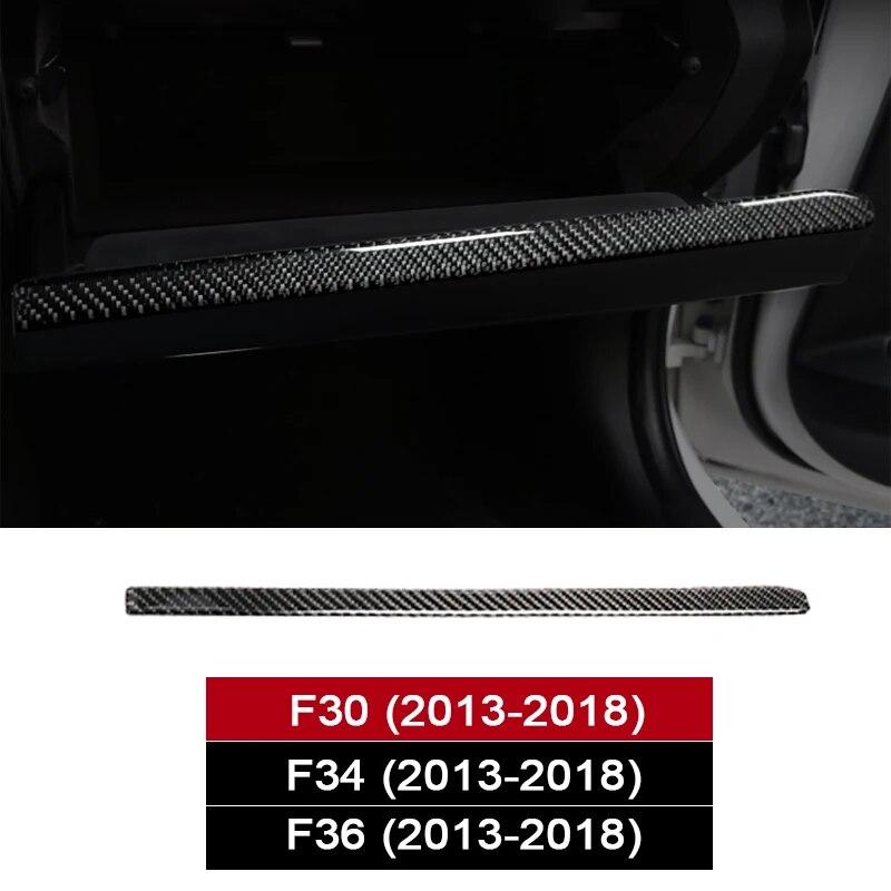 Fibră de carbon Auto Center Control Co-pilot Panel Trim Strip Cover Sticker Interior pentru BMW F30 F34 F36 2013-2018 Accesorii auto