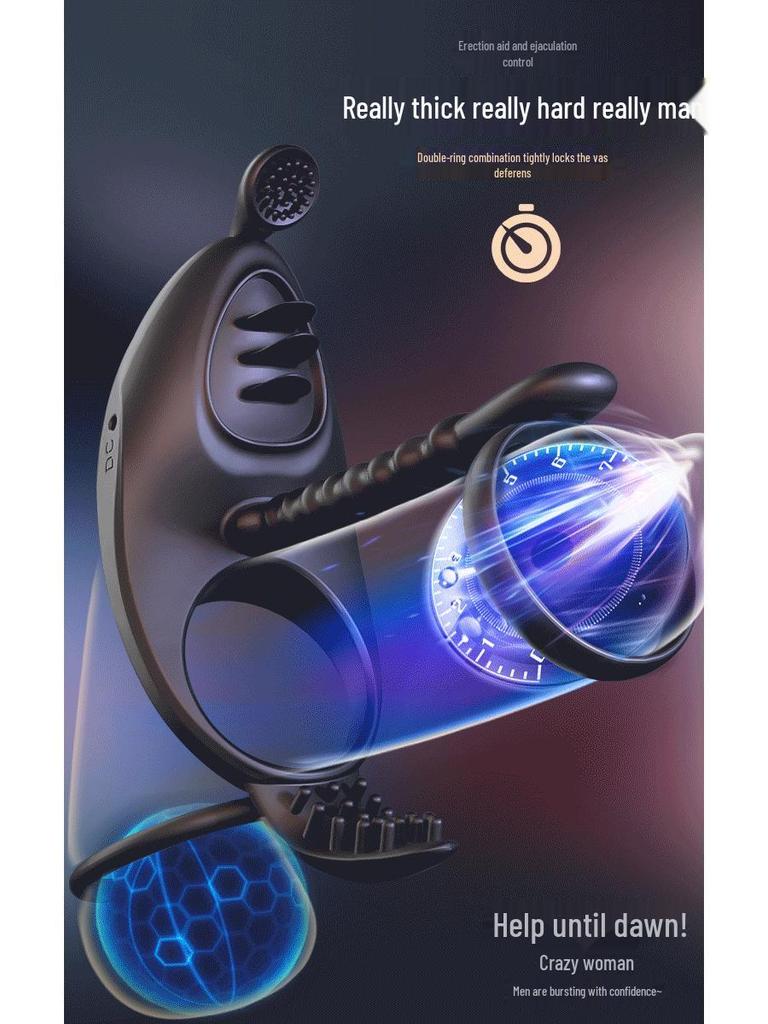 Jiyu Shared Vibration Lock Ring for Men & Women - Couples' Resonance Adult Toy