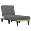 VidaXL Chaise longue gris foncé tissu 352854