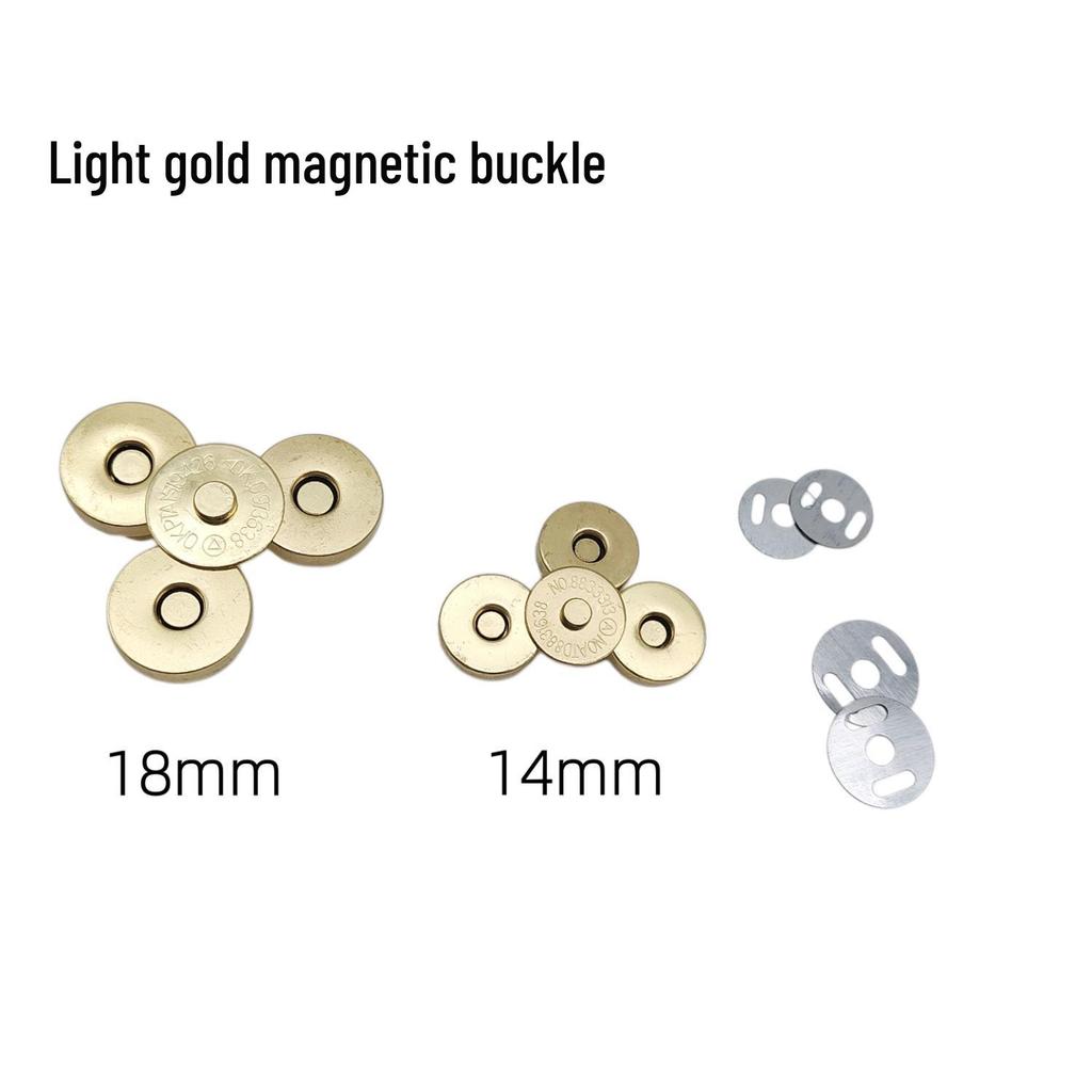 20 Strong Magnetic Snap Button Sets: No-Sew Metal Fasteners for Bags and Clothing