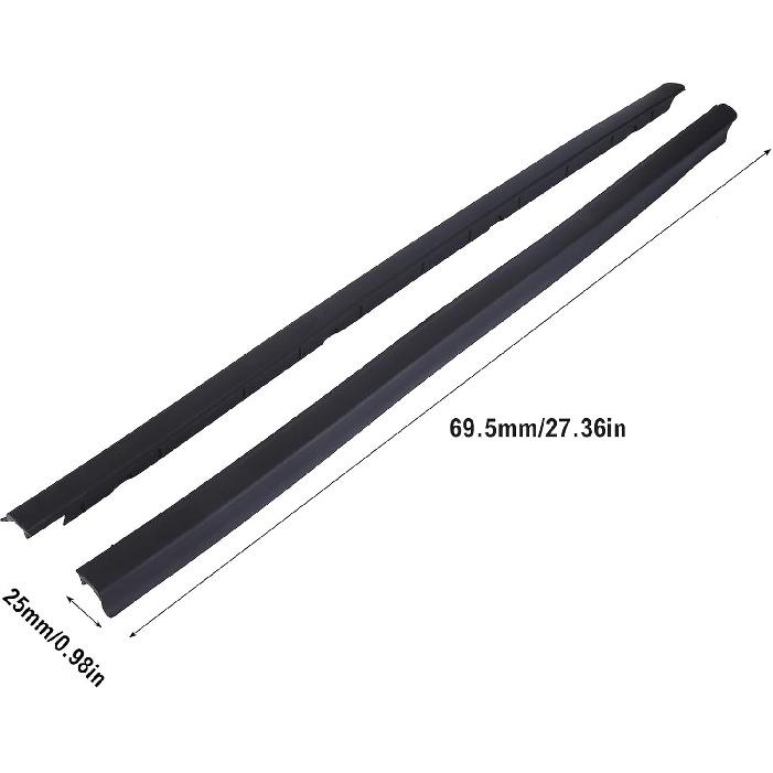 2Pcs Front Left & Right Side Windshield Molding Compatible for RAM 1500 2500 3500 4500 5500 2009-2022 A Pillar Trim Molding Replaces OE# 68297609AB