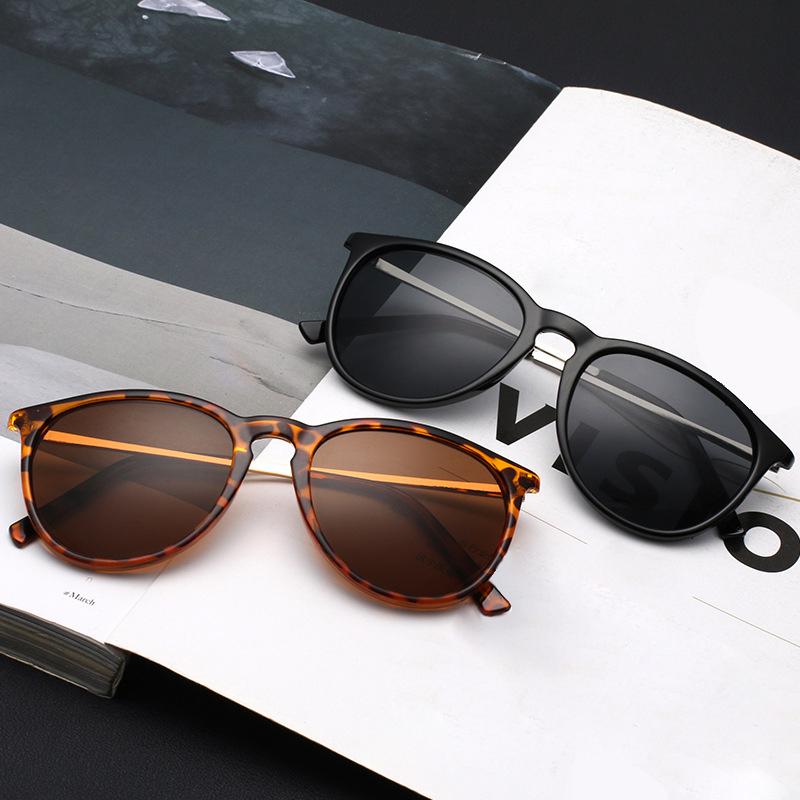 Popular Metal Frame Sunglasses Women Men Round Sun Glasses Woman Shades Glasses Classic Female Sun Glasses Driving