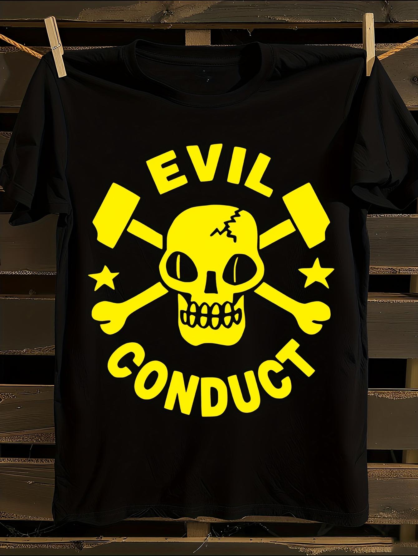 Evil Conduct Oi Punk Streetpunk Graphic T-shirt L