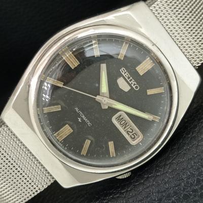 VINTAGE SEIKO 5 AUTOMATIC 7009A JAPAN MENS ORIGINAL DIAL WATCH A709028-1