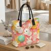  Cute Rabbit Print Tote Bag Fashion Large Capacity Casual Shoulder Bag for Daily Use