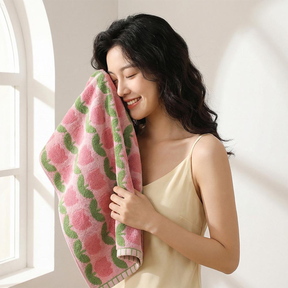 7A Antibacterial Large Bath Towels - Pure Cotton, Absorbent, Fast Drying, Shed-Resistant for Men & Women