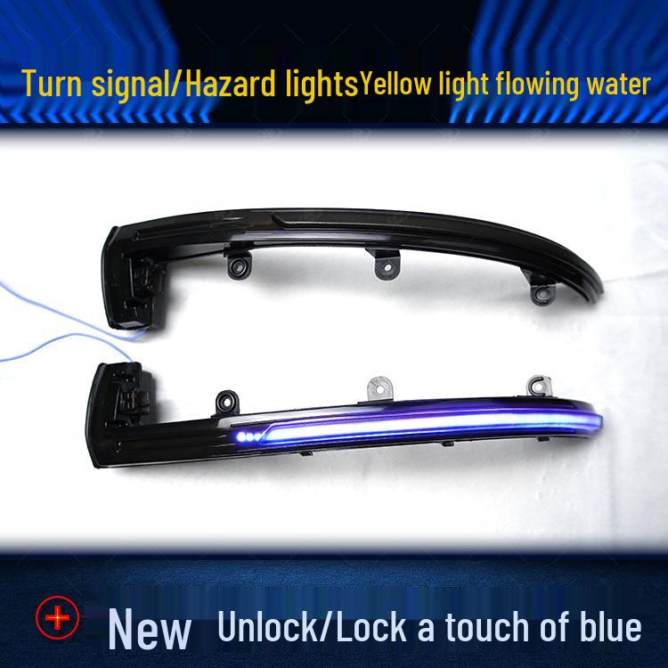 Volkswagen Tiguan 2019+ Rearview Mirror Sequential Turn Signal Light - Blue Edition