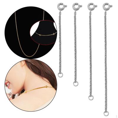Extended Chains, Two End Buckle with Lobster Clasps Delicate Tail DIY Jewelry Making Repairing,