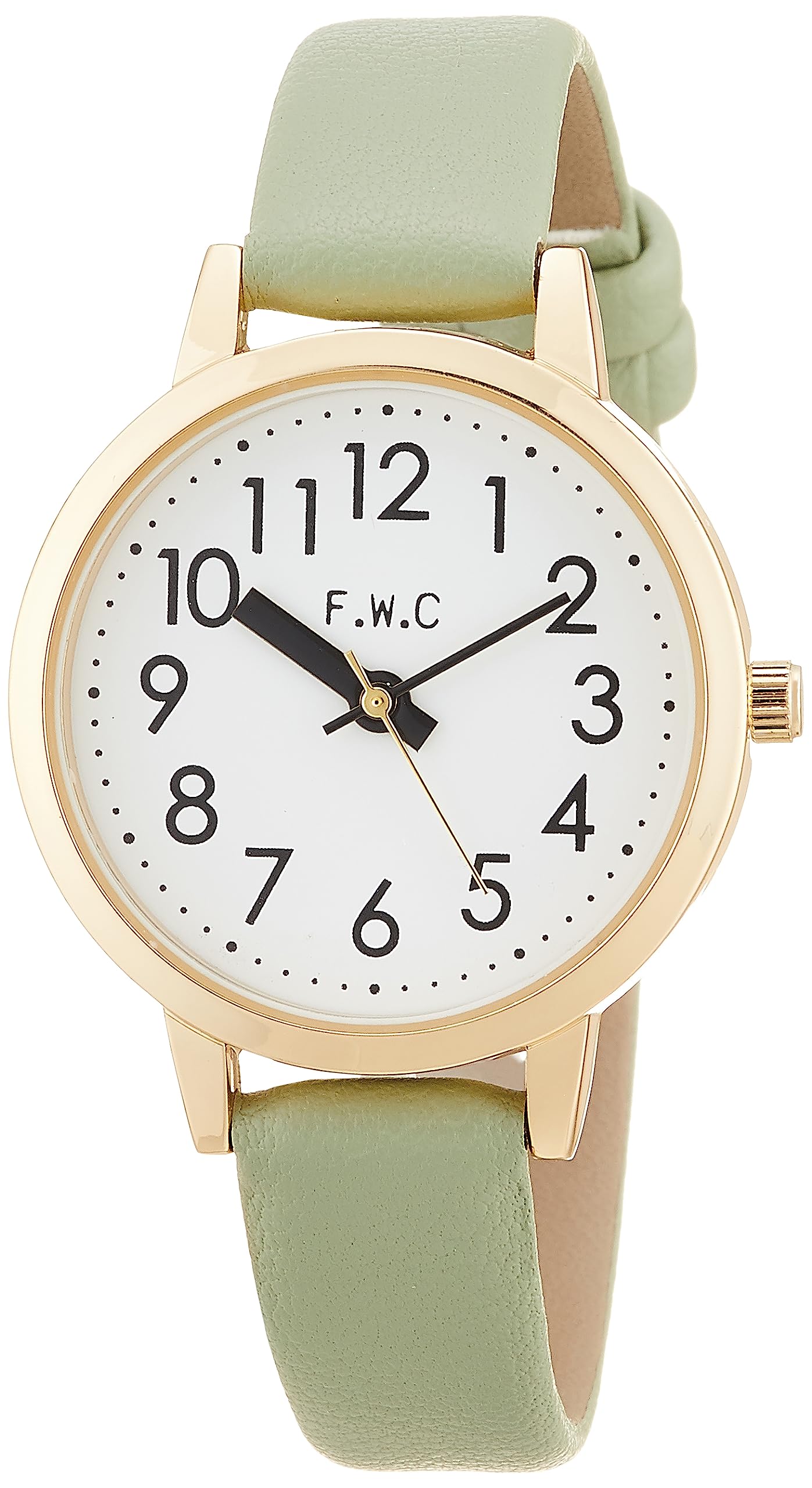 

[Fieldwork] Analog Master MKL2301-3 Leather Strap Watch for Women, Green