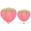 3D Pink Strawberry Lantern Handheld Fruit Theme Paper Lantern Sweet Cute Ornament Hanging Lantern Ball Children's Holidays