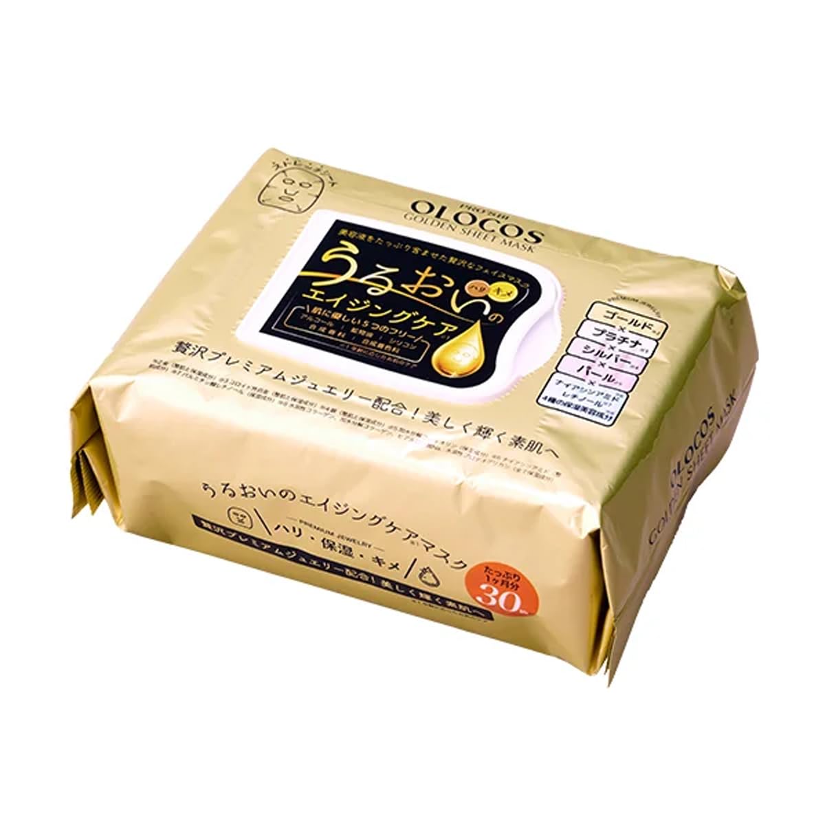 

Prosvi Orokos Золотая листовая маска 30 штук для лица, эластичная, сделано в Японии (куб), Листы, Маска, Лист, Ниацинамид, Ретинол, Коллаген, Лист,