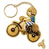 Amplimle: Broderie tradițională indiană Zari care te face să vrei să o atingi. Breloc Inel Elegant cu Accesorii Metalice. Mărgele Brodate Drăguțe și