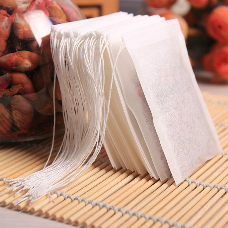 Eco friendly Non woven Tea Filter Bags Set of 100 for Tea and Spices