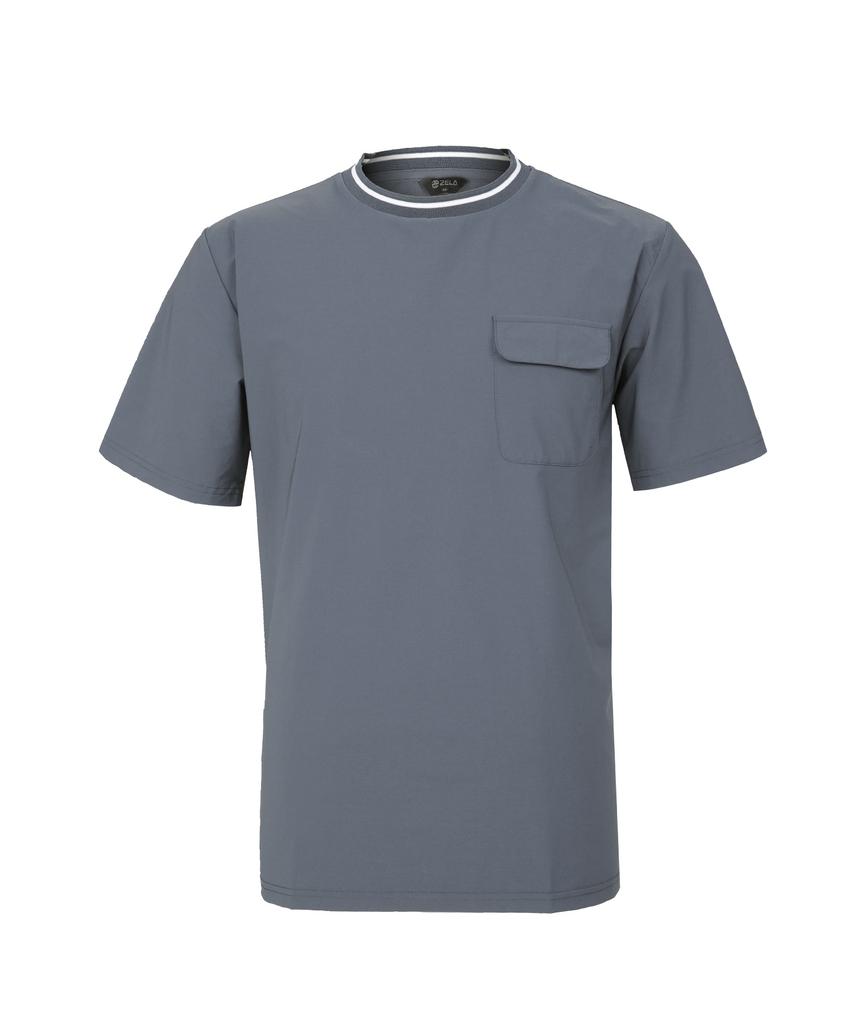2ELA Flexible Men'S Woven Short Sleeve T-Shirt 4 Colors
