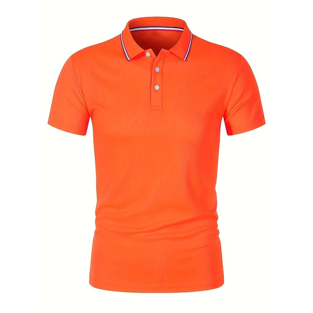 STORN Hot Sale Men's Summer Casual Breathable Comfortable Polo Shirt Men's Solid Color High Quality Short Sleeve T-Shirt