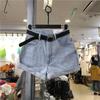 Summer 2022 Korean High-Waist Denim Shorts - Women's Loose Slim Fit Wide-Leg Trend