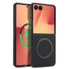 Carbon Fiber Leather Phone Case for Samsung Galaxy Z Flip 7 6 5 4 3 Flip7 FE Flip6 for Magsafe Magnetic Protective Cover