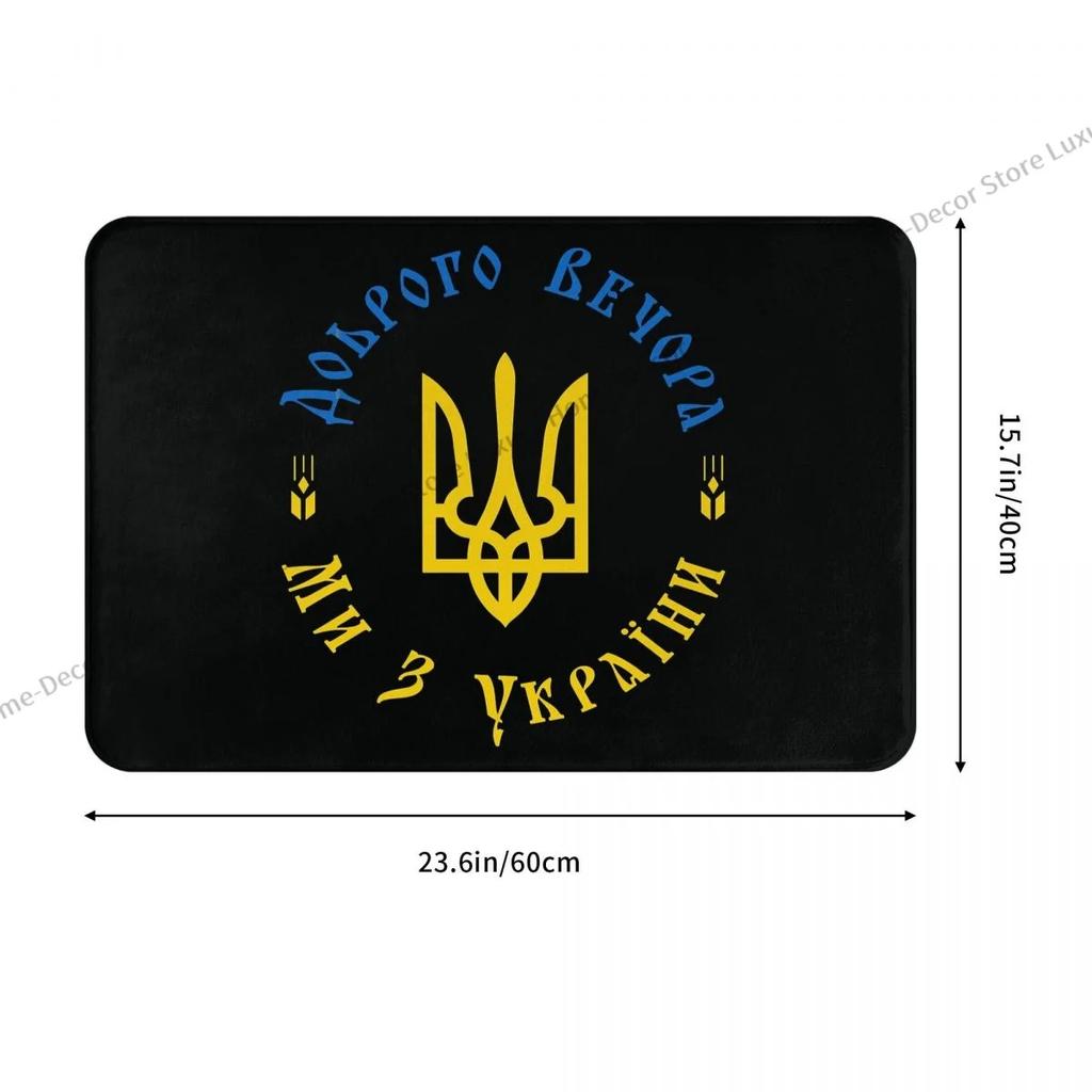 Bedroom Mat Ukraine Symbol Doormat Flannel Carpet Entrance Door Rug Home Decor