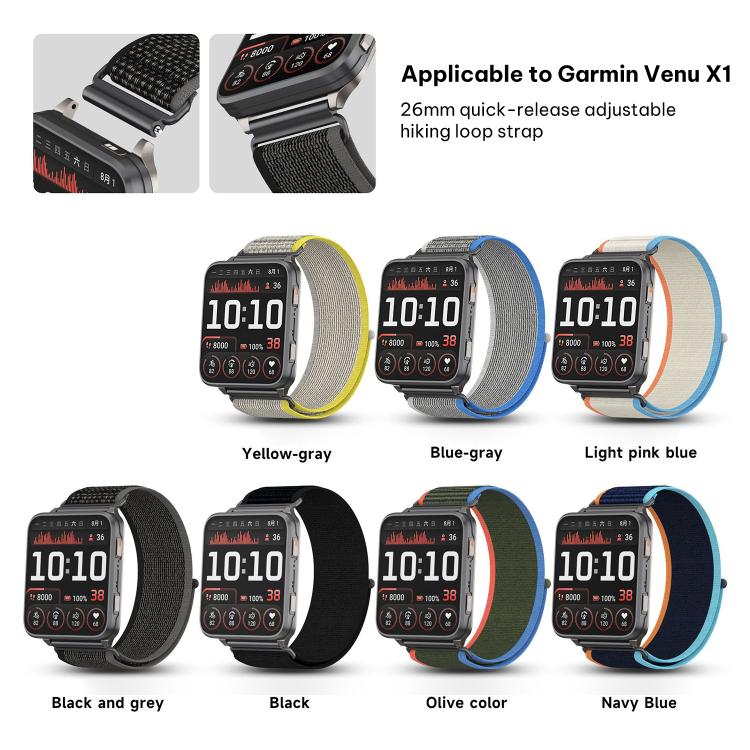 xDfind Wild Path Loop Nylon Woven Quick-release Watch Band