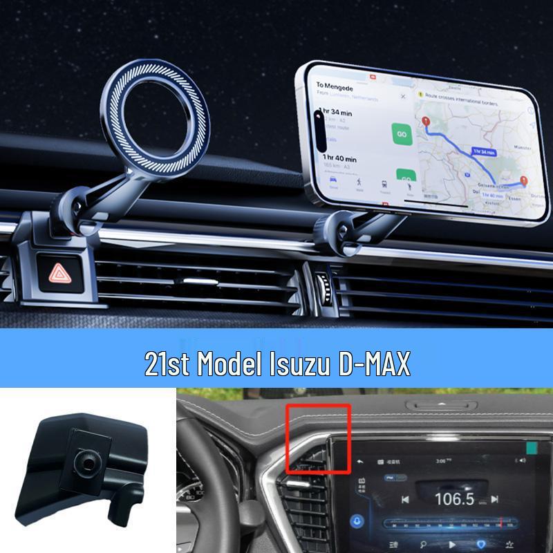 Isuzu D-MAX Magnetic Phone Holder: Navigation Mount Bracket Accessory Magnetic Holder + Base