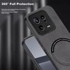 Xiaomi 13 Phone Case, Xiaomi 13 Protective Cover, Skin-Like Magnetic New Frosted Lens Full Protection Silicone Simple Style - Black
