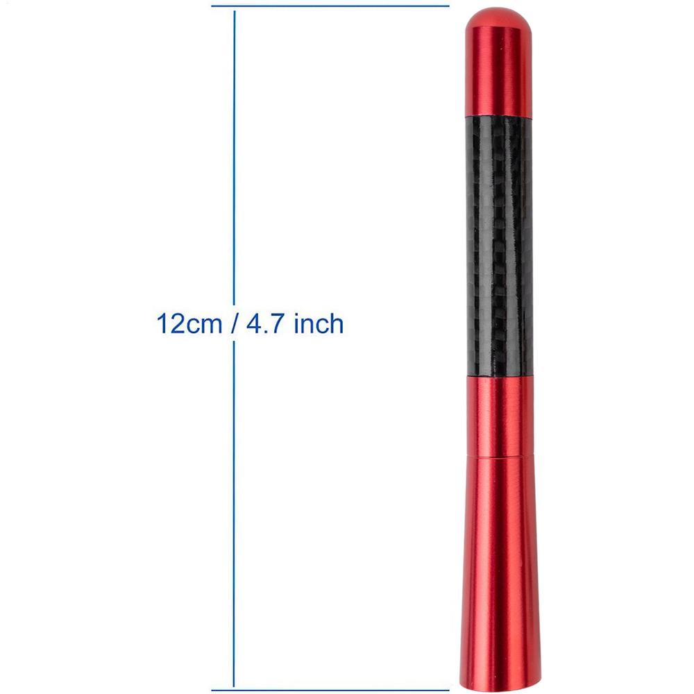 Cars Radio Antenna Carbon Fiber Polished Black Finish Car Truck Antennas Pickup Media Player Audio HD Radio Tuner Amplifier