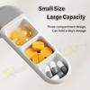 SW Mini Portable Pill Case 3 Grids Small Pills Box Travel Daily Medicine Container Vitamin Fish Oils Pill Packaging Storage Box