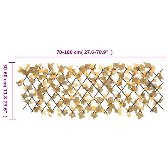 VidaXL Treillis de Feuille d'Érable Artificiel Extensible 5 pcs, Écran de Clôture, Brise-vue d’Intimité, Décoration de 366595