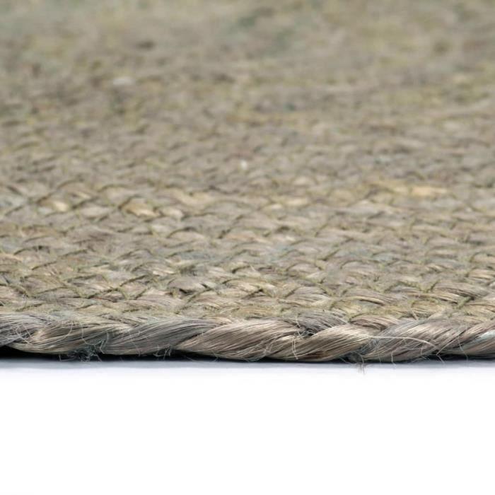 VidaXL Doilies 6 Pcs Grey Plain 38 Cm Round Jute
