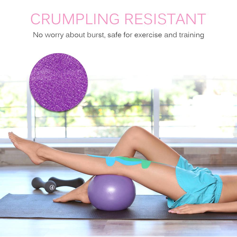 25cm 2 Pcs Yoga Ball Anti-burst Thick Stability Ball Mini Pilates Barre Physical Ball