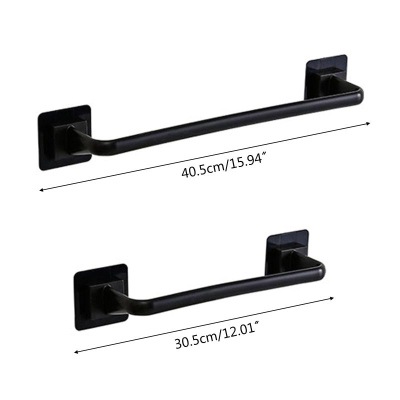 Multifunction Wall Mount Towel Rack Single Bra Self Adhesive Pot Lid Holder Non-Drilling for Kitchen Bathroom Hanging Shelf