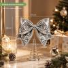 Christmas Scene Decoration with Ironwork Butterfly Knot Ornaments and Decorative Items
