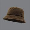 Washed Solid-color Fisherman's Hat, Unisex, Hip-hop Style, Sun Hat